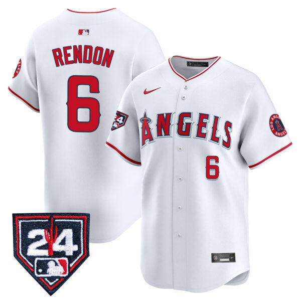Men's Los Angeles Angels 2024 Spring Training Patch Vapor Premier Limited Jersey - All Stitched - Image 14