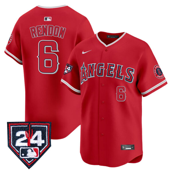Men's Los Angeles Angels 2024 Spring Training Patch Vapor Premier Limited Jersey - All Stitched - Image 20