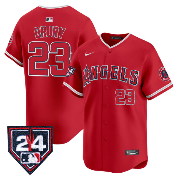 Men's Los Angeles Angels 2024 Spring Training Patch Vapor Premier Limited Jersey - All Stitched - Image 23