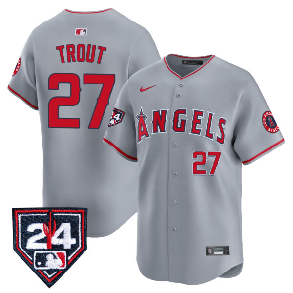 Men's Los Angeles Angels 2024 Spring Training Patch Vapor Premier Limited Jersey - All Stitched - Image 25