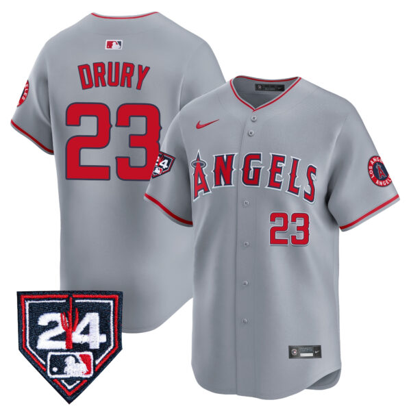 Men's Los Angeles Angels 2024 Spring Training Patch Vapor Premier Limited Jersey - All Stitched - Image 29