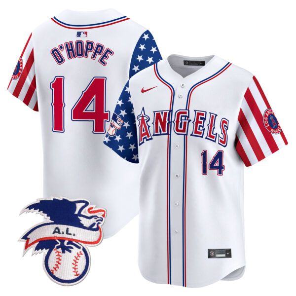 Men's Los Angeles Angels 2024 Fourth of July Vapor Premier Limited Jersey - All Stitched - Image 2
