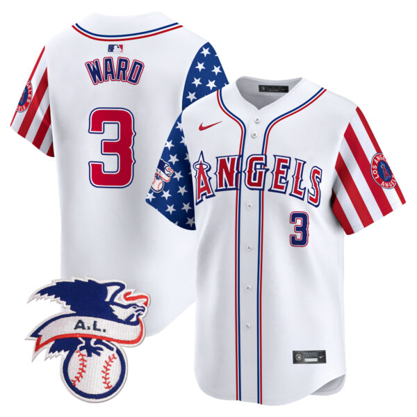 Men's Los Angeles Angels 2024 Fourth of July Vapor Premier Limited Jersey - All Stitched - Image 3