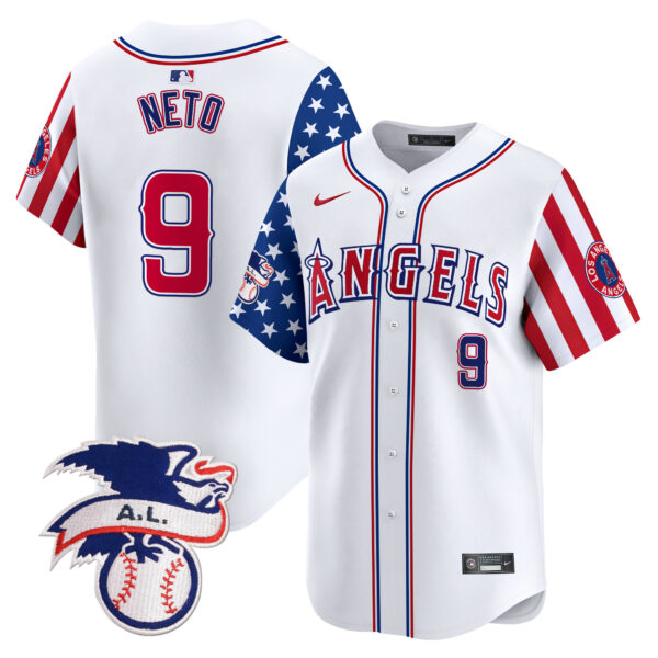 Men's Los Angeles Angels 2024 Fourth of July Vapor Premier Limited Jersey - All Stitched - Image 5