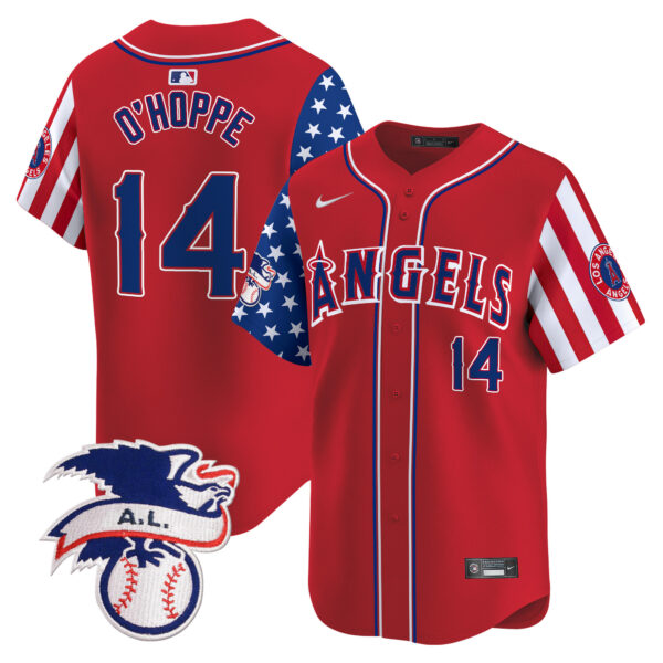 Men's Los Angeles Angels 2024 Fourth of July Vapor Premier Limited Jersey - All Stitched - Image 9