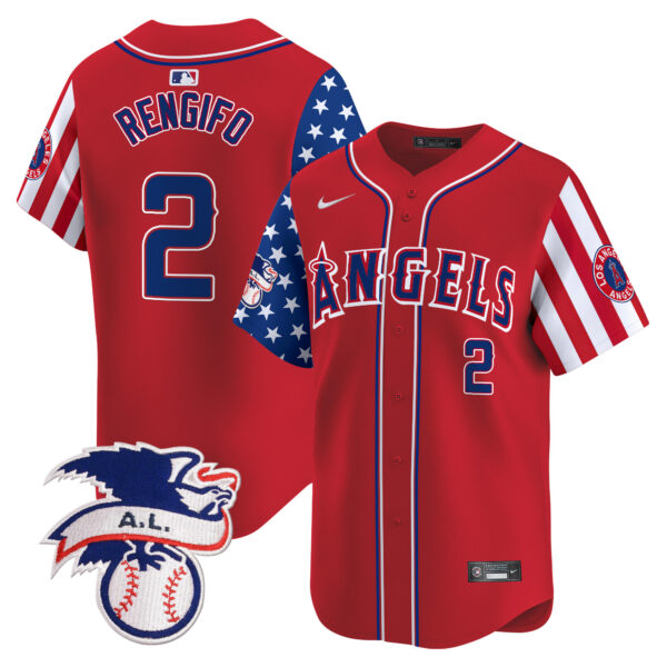 Men's Los Angeles Angels 2024 Fourth of July Vapor Premier Limited Jersey - All Stitched - Image 11