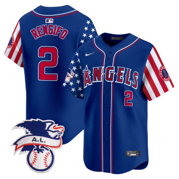 Men's Los Angeles Angels 2024 Fourth of July Vapor Premier Limited Jersey - All Stitched - Image 18