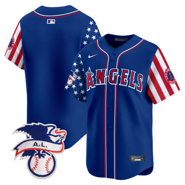 Men's Los Angeles Angels 2024 Fourth of July Vapor Premier Limited Jersey - All Stitched - Image 21