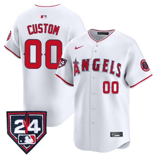 Los Angeles Angels 2024 Spring Training Patch Vapor Premier Limited Custom Jersey - All Stitched - Image 3