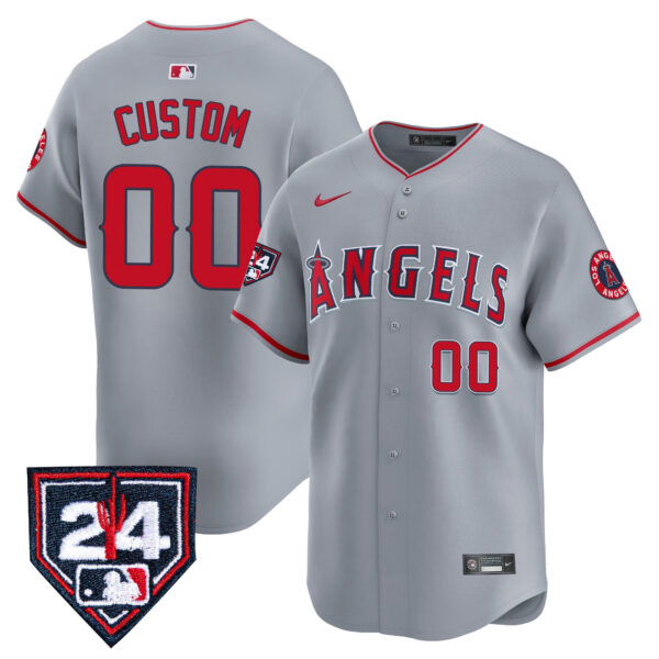 Los Angeles Angels 2024 Spring Training Patch Vapor Premier Limited Custom Jersey - All Stitched - Image 5