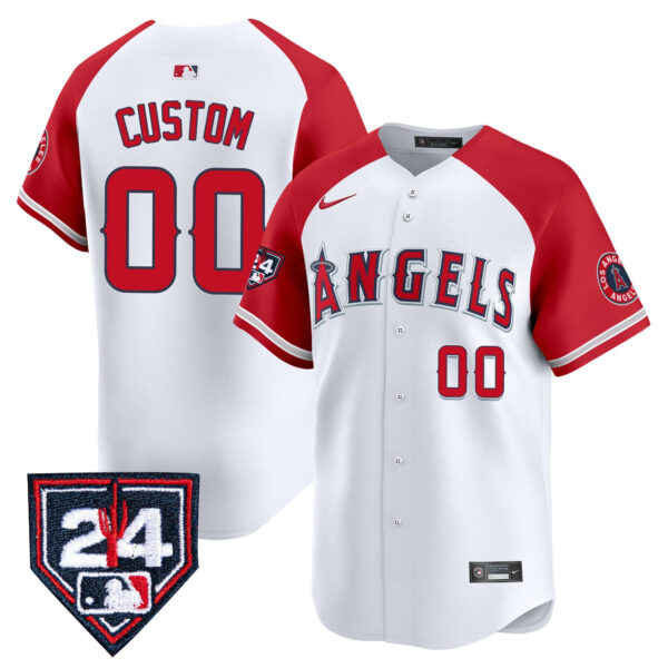 Los Angeles Angels 2024 Spring Training Patch Vapor Premier Limited Custom Jersey - All Stitched - Image 6