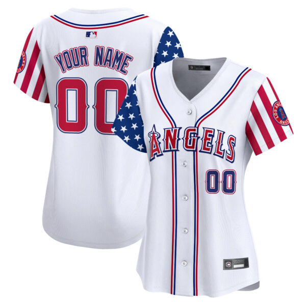 Los Angeles Angels 2025 Independence Day Vapor Premier Limited Custom Jersey - All Stitched - Image 4