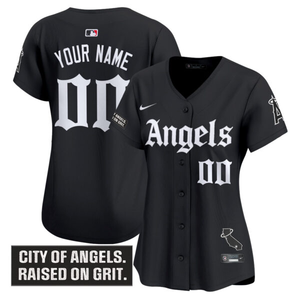 Los Angeles Angels 'Gothic Halo Edition' Vapor Premier Limited Custom Jersey - All Stitched - Image 4