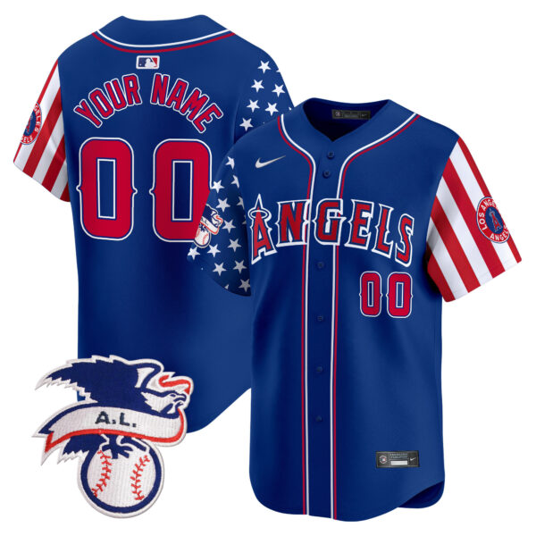 Los Angeles Angels 2024 Fourth of July Vapor Premier Limited Custom Jersey - All Stitched - Image 3