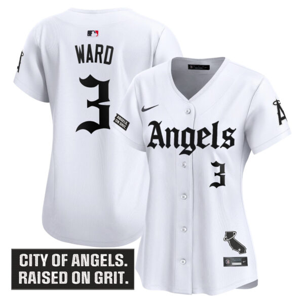 Women's Los Angeles Angels 'Gothic Halo Edition' Vapor Premier Limited Jersey - All Stitched - Image 11