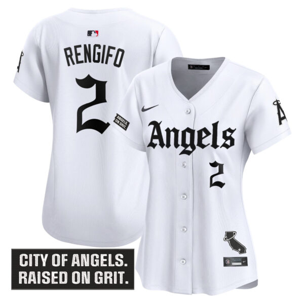 Women's Los Angeles Angels 'Gothic Halo Edition' Vapor Premier Limited Jersey - All Stitched - Image 14