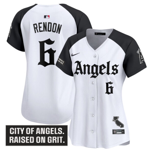 Women's Los Angeles Angels 'Gothic Halo Edition' Vapor Premier Limited Jersey - All Stitched - Image 25