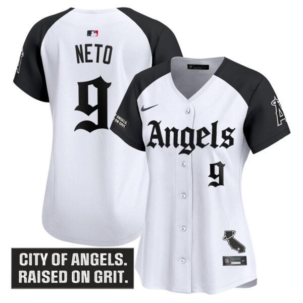 Women's Los Angeles Angels 'Gothic Halo Edition' Vapor Premier Limited Jersey - All Stitched - Image 26