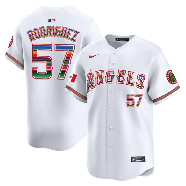 Men's Los Angeles Angels Mexico Vapor Premier Limited Jersey - All Stitched - Image 6