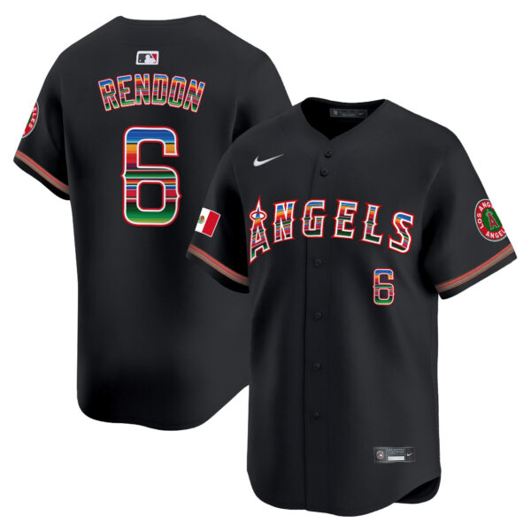 Men's Los Angeles Angels Mexico Vapor Premier Limited Jersey - All Stitched - Image 9