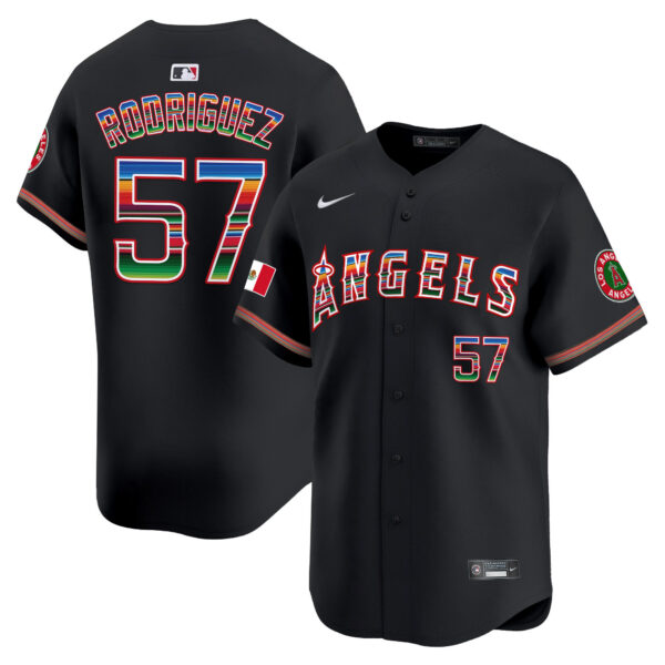 Men's Los Angeles Angels Mexico Vapor Premier Limited Jersey - All Stitched - Image 13