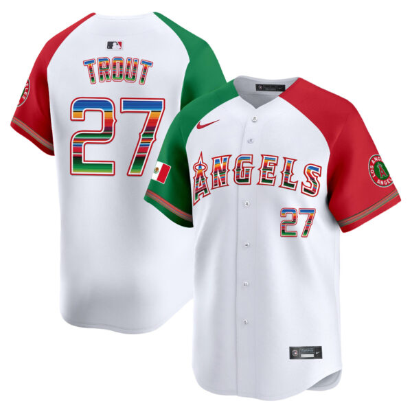 Men's Los Angeles Angels Mexico Vapor Premier Limited Jersey - All Stitched - Image 15