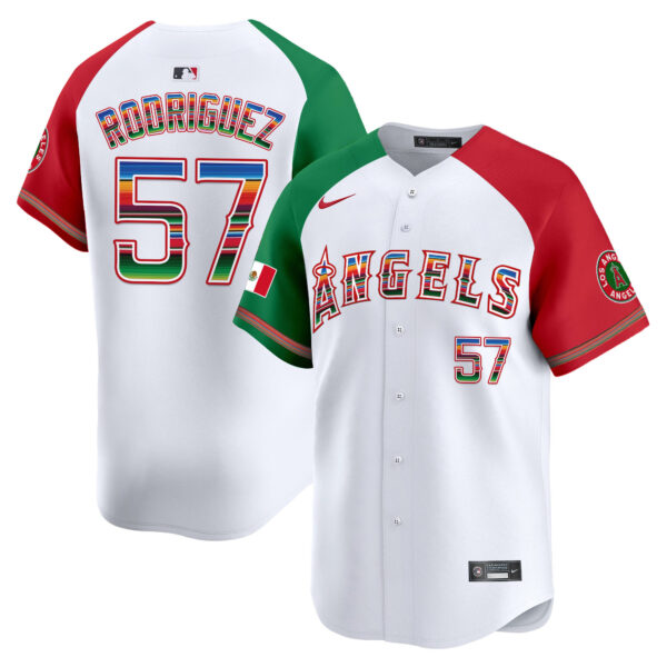 Men's Los Angeles Angels Mexico Vapor Premier Limited Jersey - All Stitched - Image 20