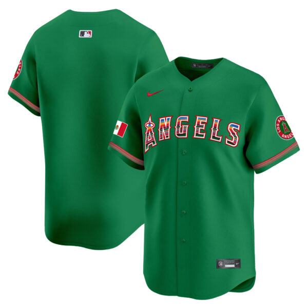 Men's Los Angeles Angels Mexico Vapor Premier Limited Jersey - All Stitched - Image 28