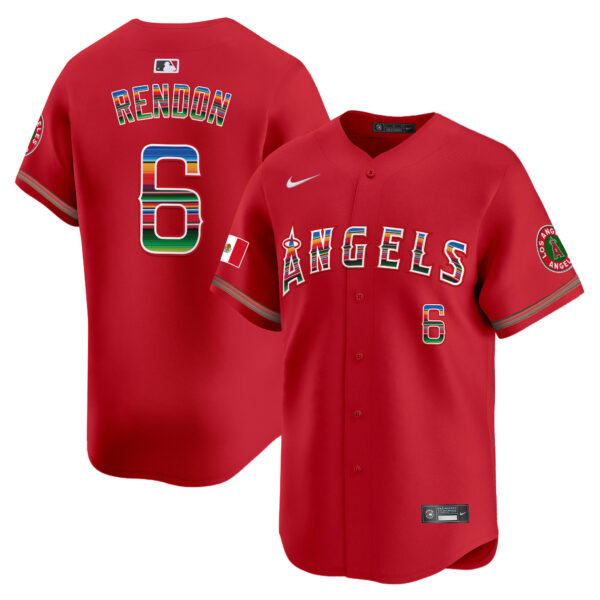 Men's Los Angeles Angels Mexico Vapor Premier Limited Jersey - All Stitched - Image 30