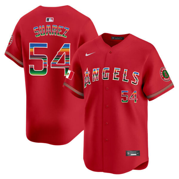 Men's Los Angeles Angels Mexico Vapor Premier Limited Jersey - All Stitched - Image 32