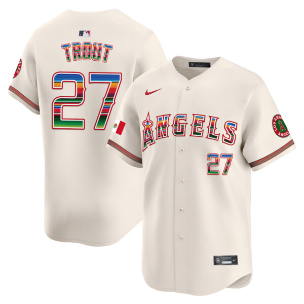 Men's Los Angeles Angels Mexico Vapor Premier Limited Jersey - All Stitched - Image 36