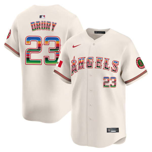 Men's Los Angeles Angels Mexico Vapor Premier Limited Jersey - All Stitched - Image 40