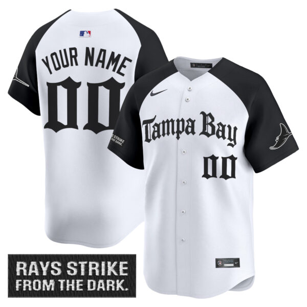Tampa Bay Rays 'Gothic Deepwater Edition' Vapor Premier Limited Custom Jersey - All Stitched - Image 3