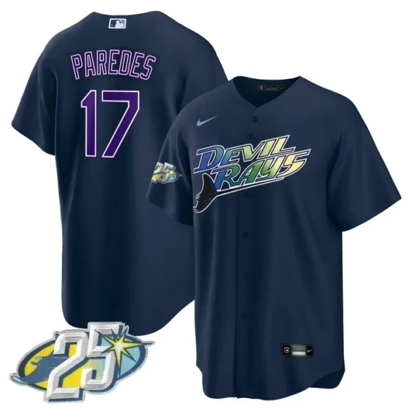 Randy Arozarena Tampa Bay Rays Navy Jersey - All Stitched - Image 2