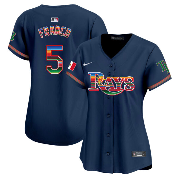 Women's Tampa Bay Rays Mexico Vapor Premier Limited Jersey - All Stitched - Image 31