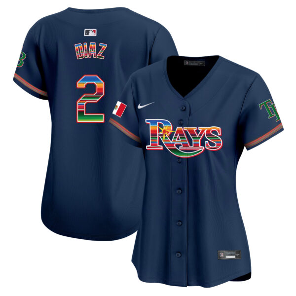 Women's Tampa Bay Rays Mexico Vapor Premier Limited Jersey - All Stitched - Image 33
