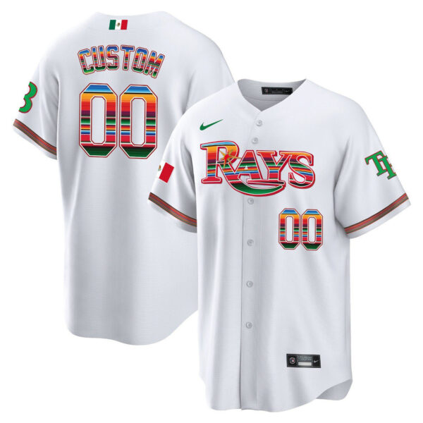 Tampa Bay Rays Hispanic Heritage Night Jersey - All Stitched - Image 2