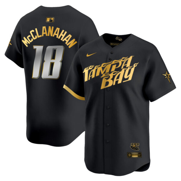 Men's Tampa Bay Rays 2024 City Connect Vapor Premier Limited Jersey - Charcoal - All Stitched - Image 3