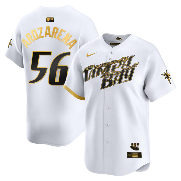 Men's Tampa Bay Rays 2024 City Connect Vapor Premier Limited Jersey - Charcoal - All Stitched - Image 8