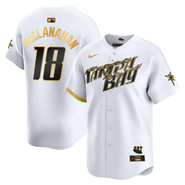 Men's Tampa Bay Rays 2024 City Connect Vapor Premier Limited Jersey - Charcoal - All Stitched - Image 10