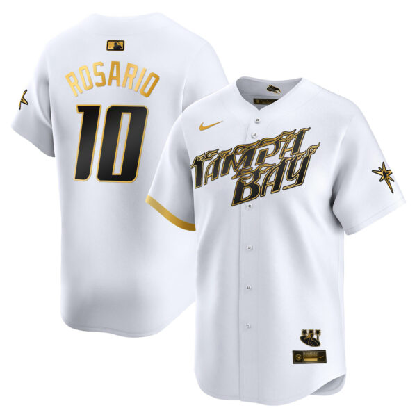 Men's Tampa Bay Rays 2024 City Connect Vapor Premier Limited Jersey - Charcoal - All Stitched - Image 11