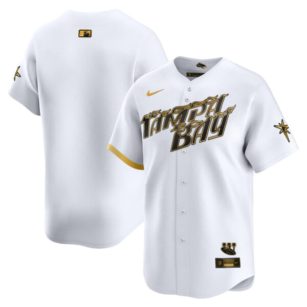 Men's Tampa Bay Rays 2024 City Connect Vapor Premier Limited Jersey - Charcoal - All Stitched - Image 14