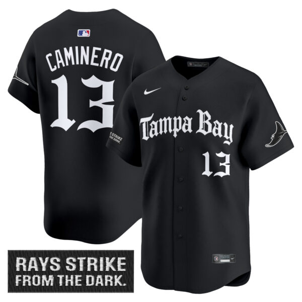 Men's Tampa Bay Rays 'Gothic Deepwater Edition' Vapor Premier Limited Jersey - All Stitched - Image 4