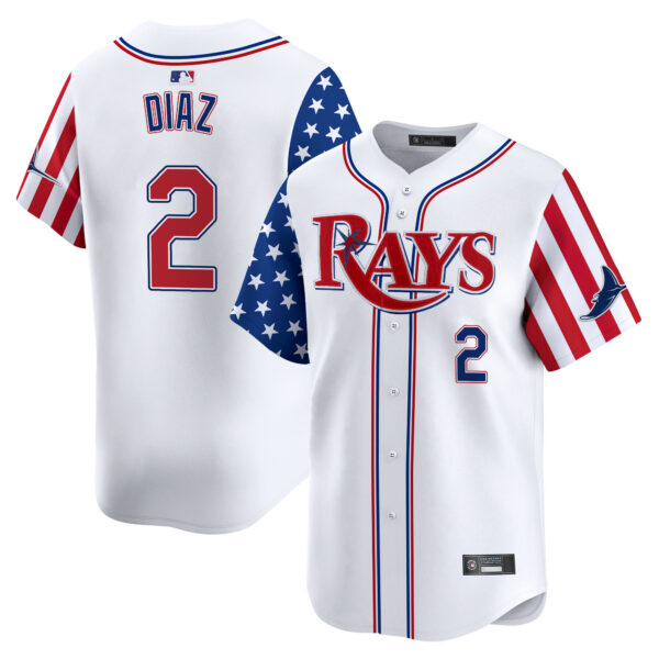Men's Tampa Bay Rays 2025 Independence Day Vapor Premier Limited Jersey - All Stitched - Image 2