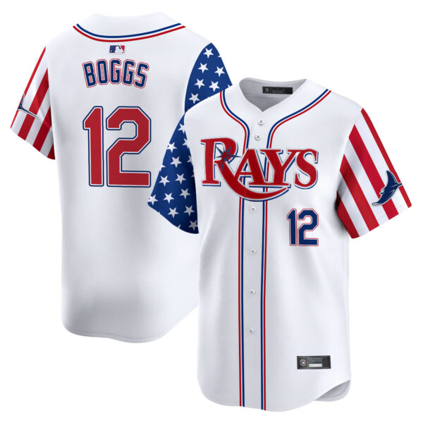 Men's Tampa Bay Rays 2025 Independence Day Vapor Premier Limited Jersey - All Stitched - Image 5