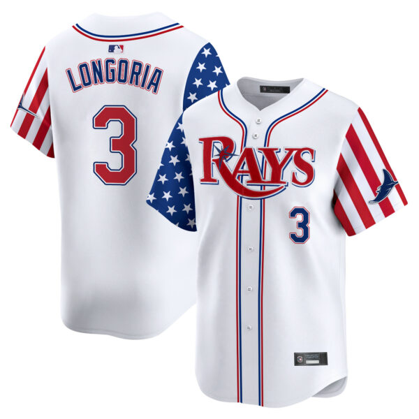 Men's Tampa Bay Rays 2025 Independence Day Vapor Premier Limited Jersey - All Stitched - Image 6