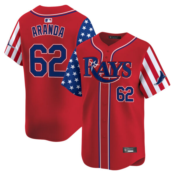 Men's Tampa Bay Rays 2025 Independence Day Vapor Premier Limited Jersey - All Stitched - Image 9