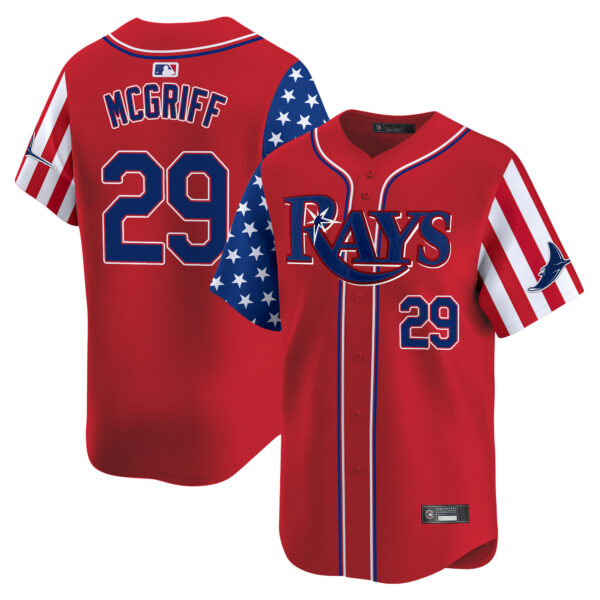 Men's Tampa Bay Rays 2025 Independence Day Vapor Premier Limited Jersey - All Stitched - Image 15