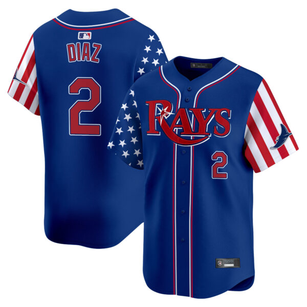 Men's Tampa Bay Rays 2025 Independence Day Vapor Premier Limited Jersey - All Stitched - Image 18