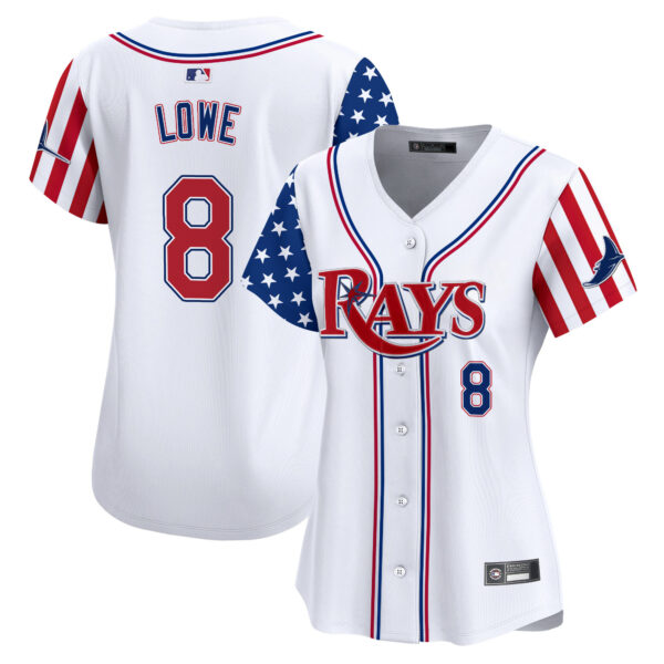 Women's Tampa Bay Rays 2025 Independence Day Vapor Premier Limited Jersey - All Stitched - Image 3